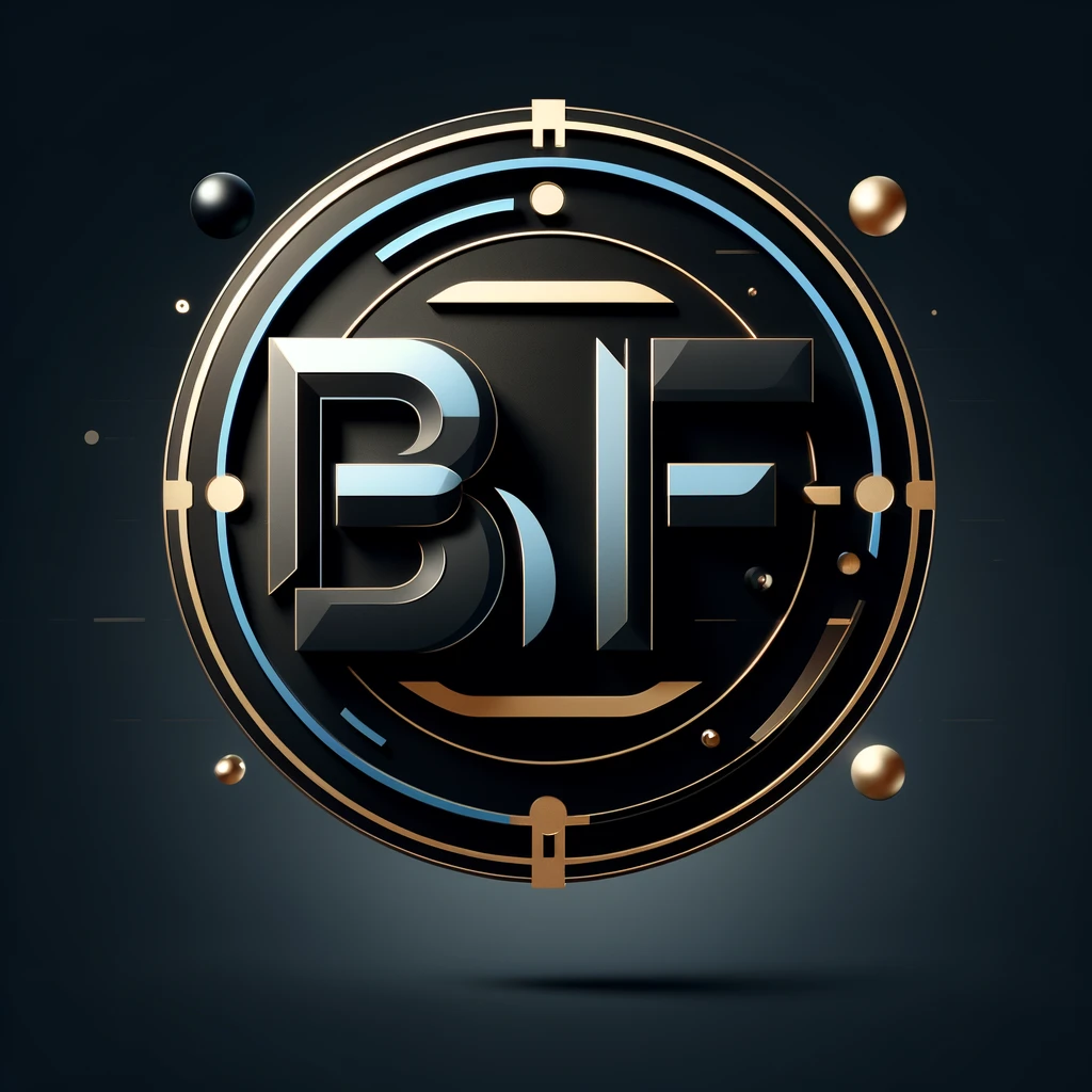 DALL·E 2025-02-19 02.40.24 - A sleek, modern circular logo for 'BBF' (Black Business Founders). The design features bold, futuristic typography with the letters 'BBF' integrated i